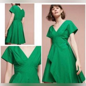 Maeve Vibrant Green Mini Dress